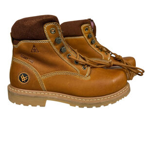 Hawx Women's Genuine Leather Work Boots Size 8B Brown